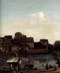 Pirna gezien vanaf de havenstad